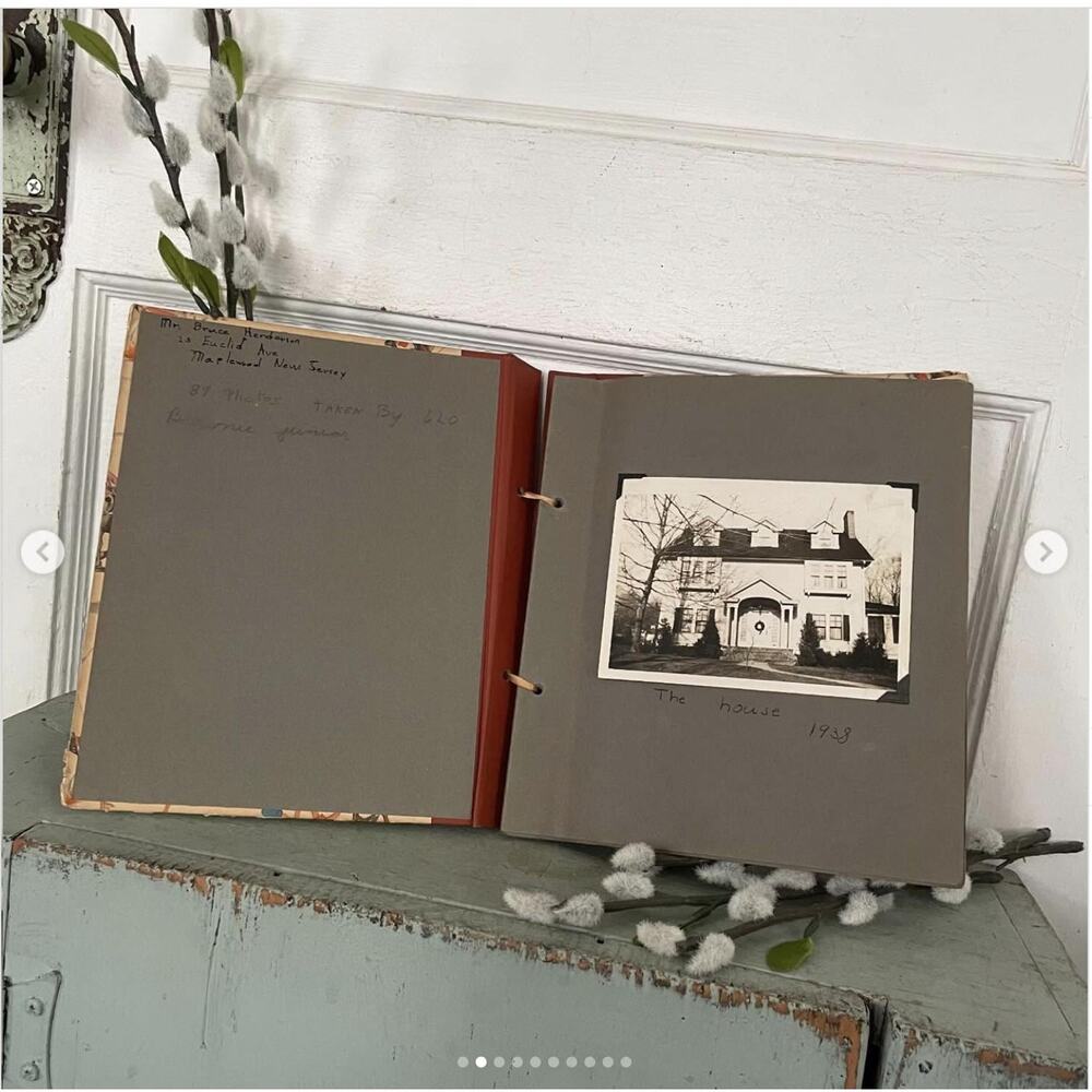 Vintage Snapshots Photograph Scrapbook BW Family NJ Home Beach Cottage Boat Lake